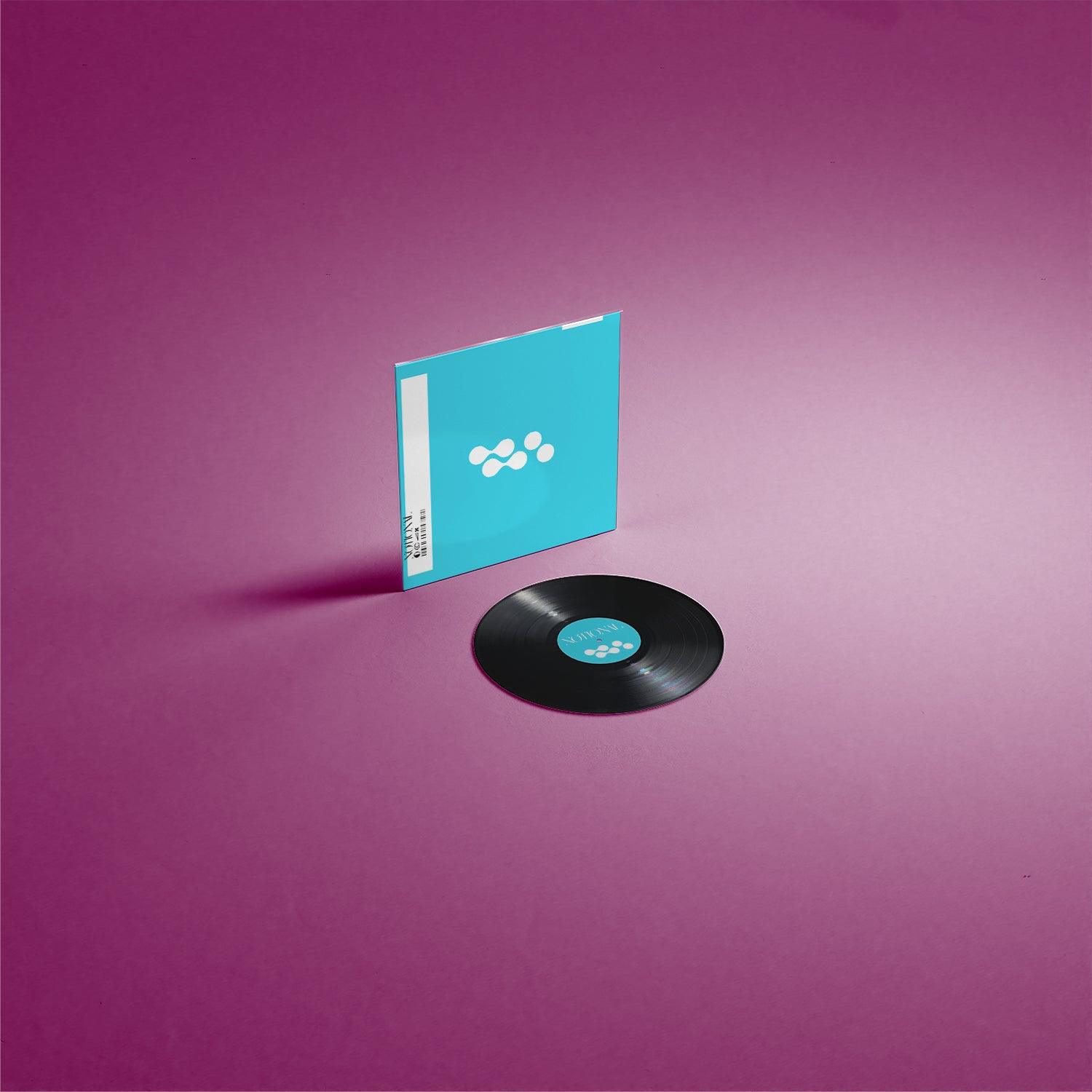 Editable 12" Vinyl Cover Mockup! Customize Disc & Inner Sleeve for a Unique Look. Complete Album Presentation!